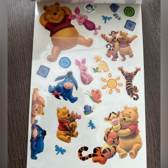 NEW Vintage Y2K Winnie the Pooh Temporary Tattoo Booklets - 3 Total - Picture 2 of 6